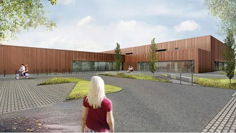 Das geplante Hallenbad in Falkensee